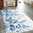 thumbnail image 2 of 3'x5' Area Rugs, Blue Eucalyptus Indoor Outdoor Area Rug for Living Room Bedroom, Watercolor Spring Weeping Botanical Washable Bathroom Rugs Kitchen Floor Carpet Mats Home Decor Aesthetic, 2 of 8