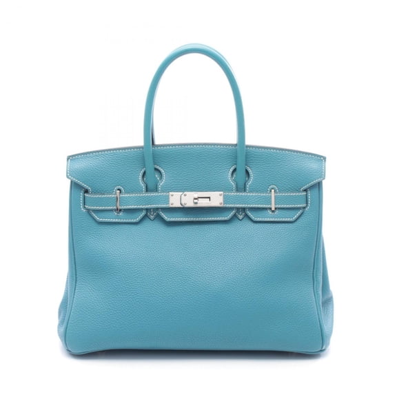Pre-Owned Hermes Birkin 30 Handbag, Leather Togo, Women's, Blue