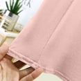 thumbnail image 4 of Htigea Women's Deep V Neck Short Sleeve Tops Solid Color Casual Loose Fit Summer T-Shirts Soft Comfortable Everyday Tees Pink M, 4 of 6