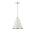 thumbnail image 3 of Trade Winds Audrey 1-Light Pendant in White with Polished Nickel, 3 of 5