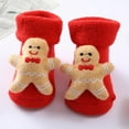 thumbnail image 4 of Novobey 3D Christmas Cartoon Cotton Baby Socks Unisex Infant Toddler Terry Socks With Non Skid Socks For 0-36 Months, 4 of 7