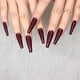 thumbnail image 4 of 24pcs Wine Red Pure Color Ballerina Long Coffin Glossy Fake Nails Press on Nail False Tips Manicure for Women and Girls, 4 of 4