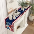 thumbnail image 5 of Linen Watercolor Red White and Blue American Flag Stars Table Runner 90 Inches Long 4th of July Memorial Day Veterans Day Patriotic Decoration and Supplies for Home, 5 of 6