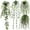 Green, variant on Hanging Plants Artificial Decor in Fake Hanging Seaweed Ferns Plant,Fake Hanging Plant in Pot Artificial Hanging Plants with Fake Leaves for Wall Room Indoor Outdoor UV Resistant Plastic Plants Décor