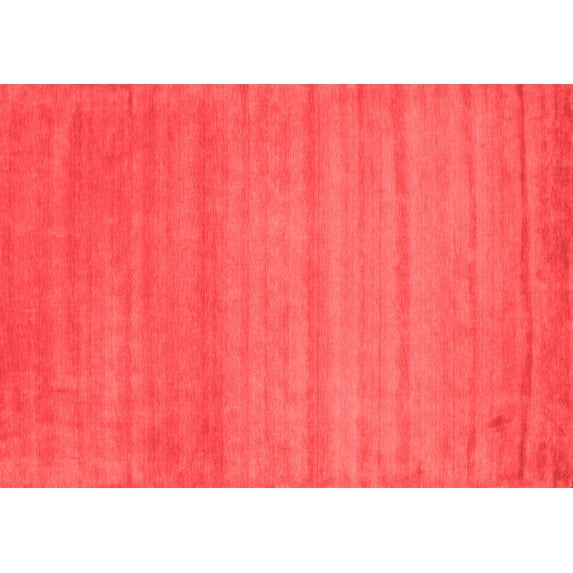 Ahgly Company Indoor Rectangle Abstract Red Contemporary Area Rugs, 2' x 5'