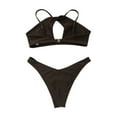 thumbnail image 4 of WEAIXIMIUNG Womens Swimsuits Bikini European American Women's Solid Color Sexy Two Piece Swimsuit Women, 4 of 8