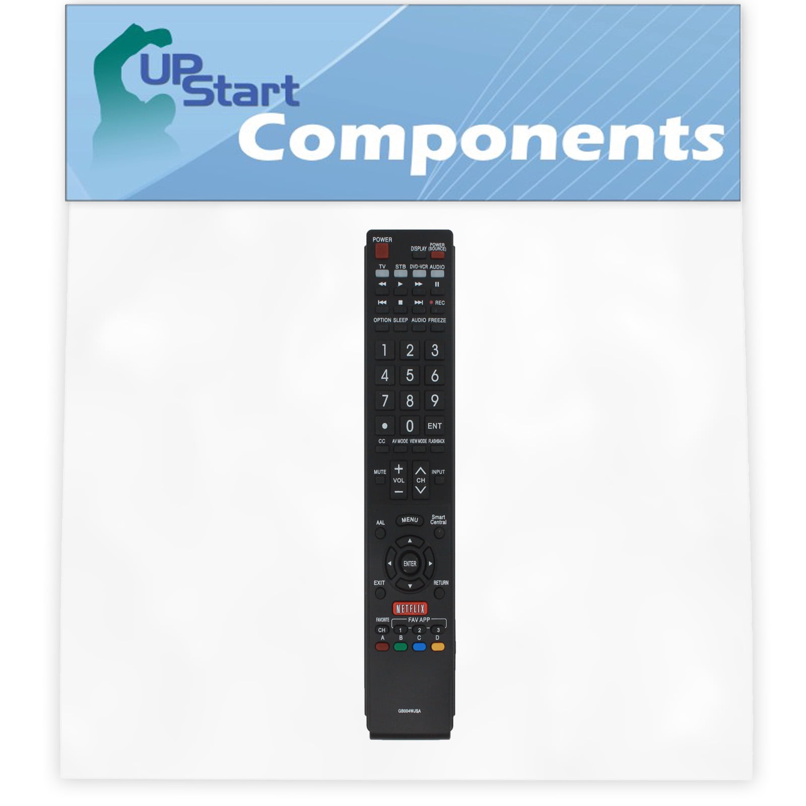 Replacement for Sharp GB004WJSA TV Remote Control Works with Sharp LC