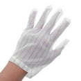 thumbnail image 5 of ETHZZLE 200Pcs Knit Safety Gloves White Non Slip Anti Static Work Gloves for Electronics Repair Use, 5 of 8