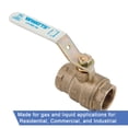 thumbnail image 3 of Watts 4001104 LF-FBV-3C 0.5 in. Brass Threaded Ball Valve Full Port, 3 of 8