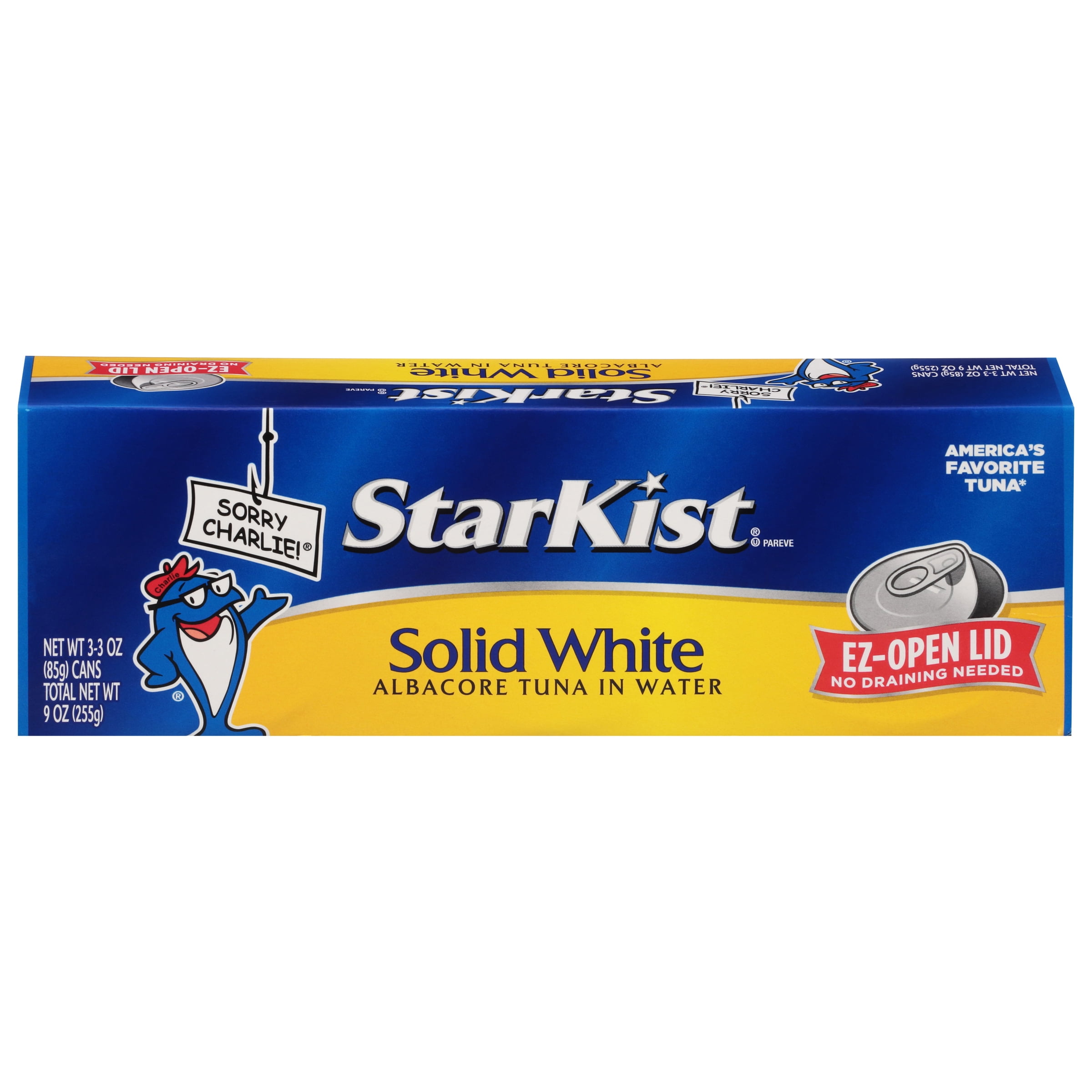 (3 pack) StarKist Solid White Albacore Tuna in Water, 3 oz, 3 Cans