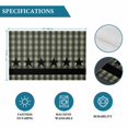 thumbnail image 6 of Sage Green Black Plaid Placemats Set of 4, Vintage Star Buffalo Check Rustic Placemats for Dining Table, Place Mats for Kitchen Tabletop, Waterproof Wipeable Dining Table Mats Set, 6 of 9
