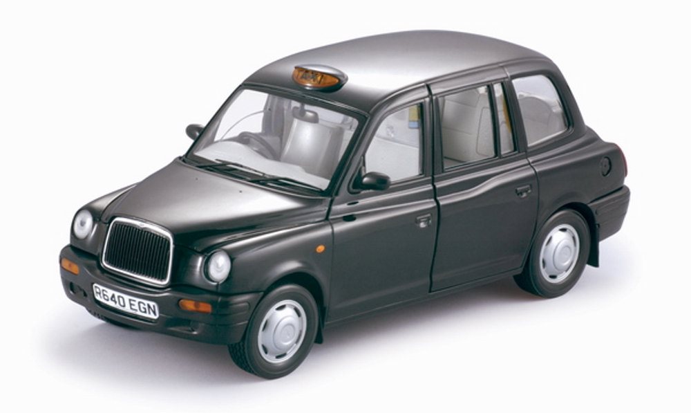 1998 TX1 London Taxi Cab, Black - Sun Star 1120 - 1/18 Scale Diecast ...