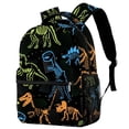 thumbnail image 3 of Gyujnb School Backpack, Large Capacity Stylish Casual Backpack with Unique Dinosaur Print Design for School Travel and Outdoor Activities, Backpack for School, 3 of 3