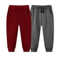thumbnail image 1 of Odeerbi 2-7 Años Niños Niñas 2 Pcs Pantalones de Deporte Deportivo Entrenamiento Pantalones de Jogger de Verano Joggers de Color Sólido, 1 of 3