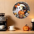 thumbnail image 4 of Halloween Diamond Art Pendant, Ghost Black Cat Scarecrow Door Hanger, Acrylic Imitation Diamond Printed Wall Window Decor by MPOISVA, 4 of 6