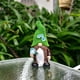 thumbnail image 1 of Estatua de gnomo de jardín con energía solar, luces LED y corona de suculentas. Figura de enano decorativa para exteriores, ideal para patio, jardín o balcón., 1 of 3