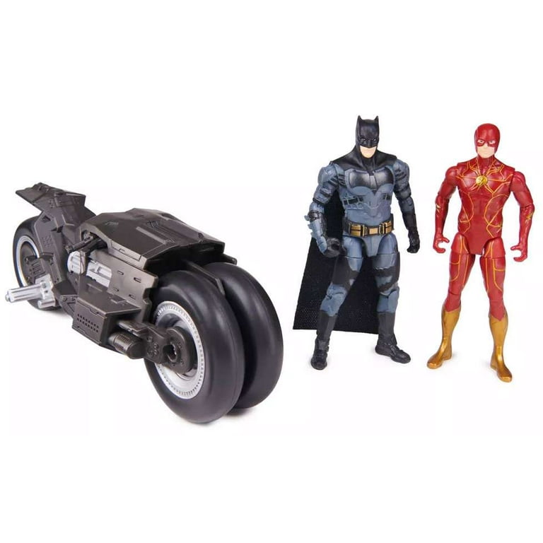 DC Multiverse Flash Batcycle バットサイクル DC Multiverse Movie 7 Inch Scale Vehicle Figure Flash