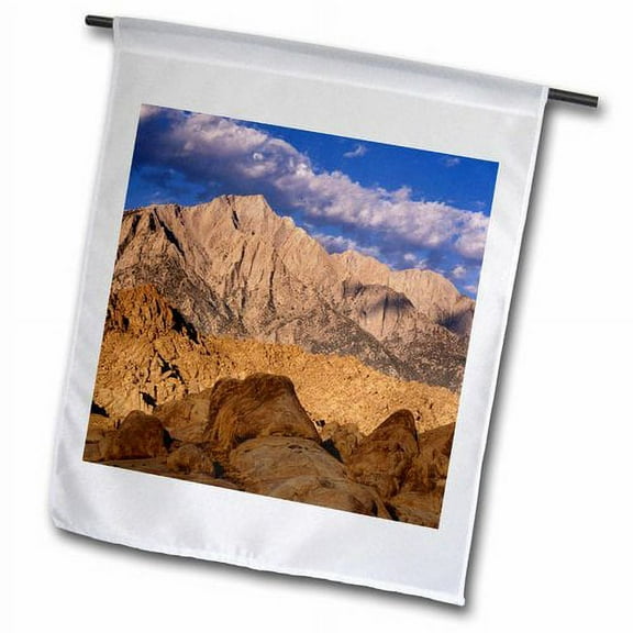 3dRose, USA, California, Lone Pine, Mt Whitney, Mountains - US05 BJY0003 - Jaynes Gallery, 18 x 27 inch Garden Flag