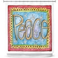 thumbnail image 1 of Shower Curtains 70" x 93" from DiaNoche Designs by Marley Ungaro - Peace, 1 of 1