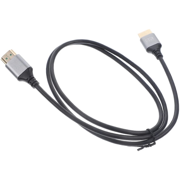 8K Video Cable Male To Male High-Definition Transmission Device Connection 1m Black 1Pcs
