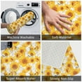 thumbnail image 4 of Bathroom Rugs Non Slip Washable - White Marble Pattern Sunflower Kitchen Mats for Floor, Area Rugs for Entryway Rugs Indoor, Laundry Bathroom Room Door Rug with Rubber Backing 20x31.5in, 4 of 8