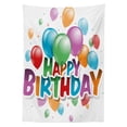 thumbnail image 3 of Ambesonne Fun Tablecloth Rectangular Table Cover, Balloon Burst Celebration, 52"x70", Multicolor, 3 of 4