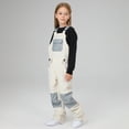 thumbnail image 6 of HCNTES Toddler Kids Snow Bib Overalls Waterproof Adjustable Straps Warm Winter Ski Pants for Outdoor Adventures(A-White,10-12 Years), 6 of 8