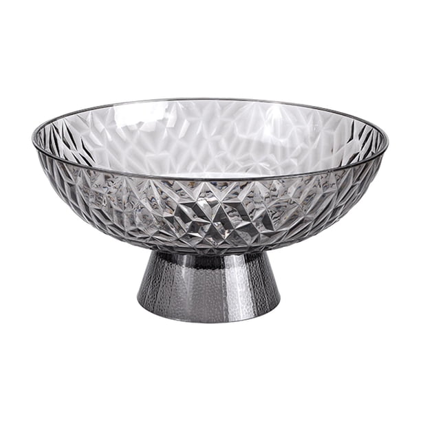 Cuenco para servir frutas, plato decorativo para frutas, multifuncional para verduras, té. Negro