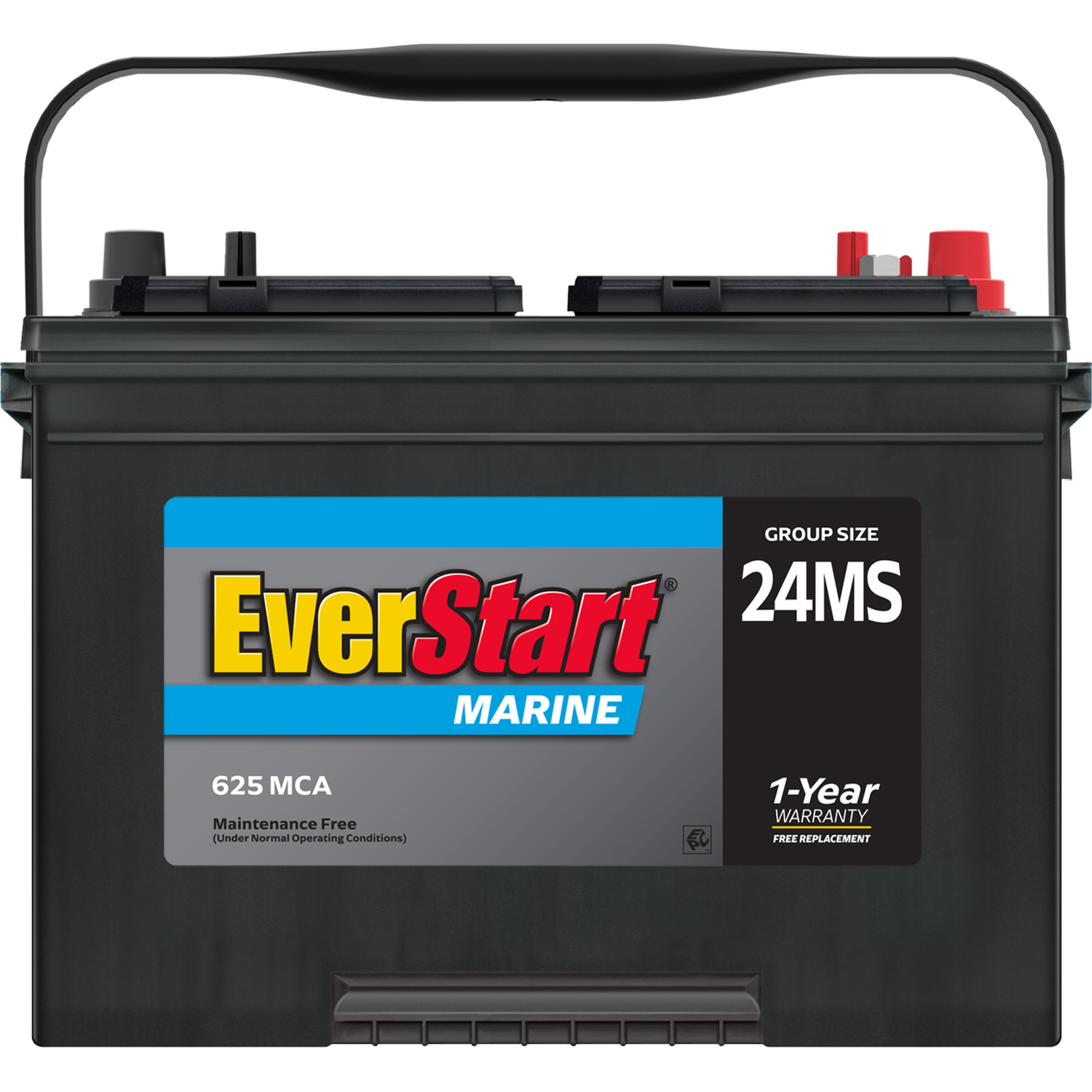 EverStart Lead Acid Marine Starting Battery, Group Size 24MS 12 Volt, 1000 MCA - image 4 of 9