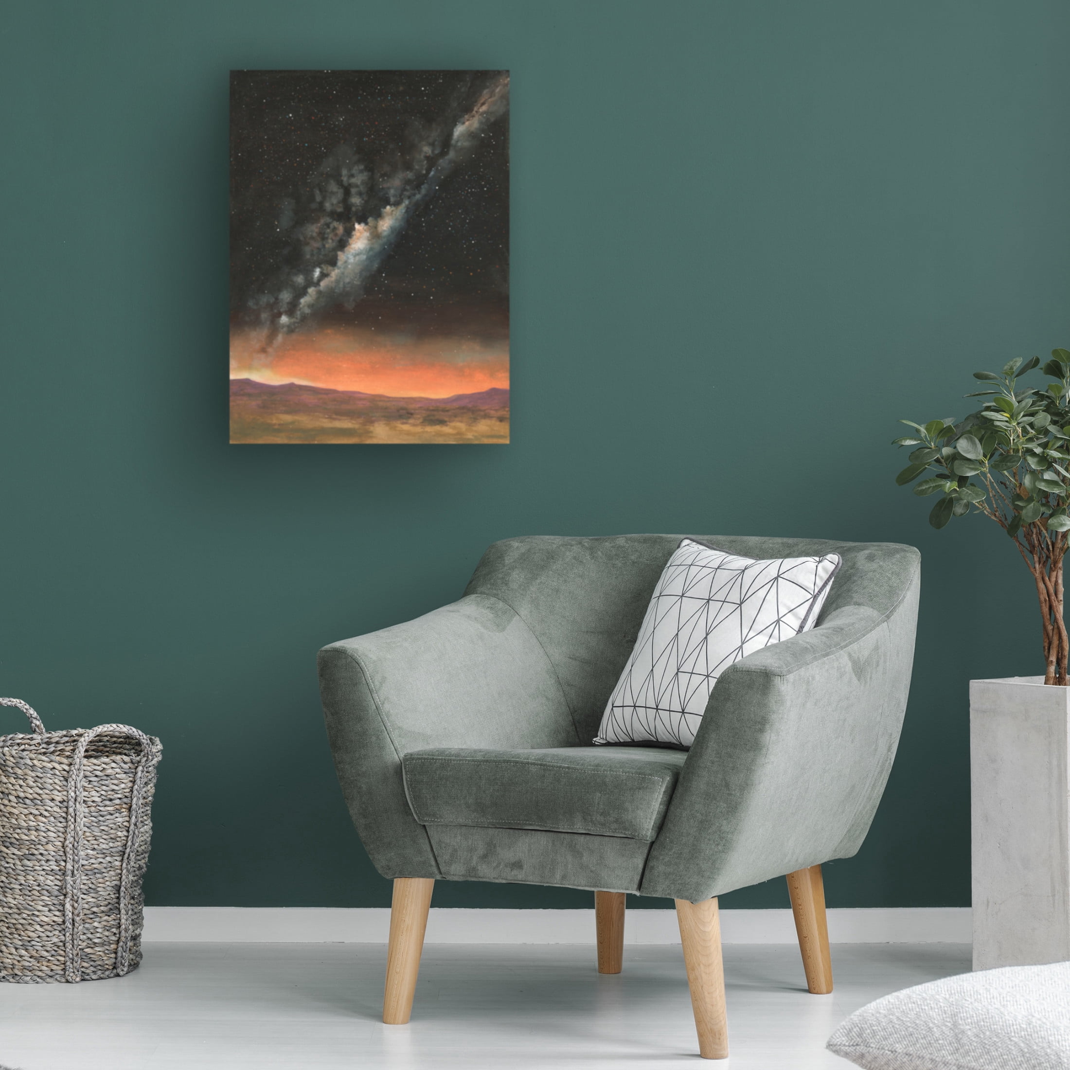 Canvas Wall Art - Michael Willett 'Milky Way Exposure II' Wall Art for Living Room, Bedroom, or Office Décor by Trademark Fine Art - 18 x 24 Inches