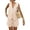 Beige, variant on PRETTYGARDEN Women's Summer 2 Piece Outfits Sleeveless Matching Sets Button Down V Neck Vest Waistcoat and Pockets Shorts