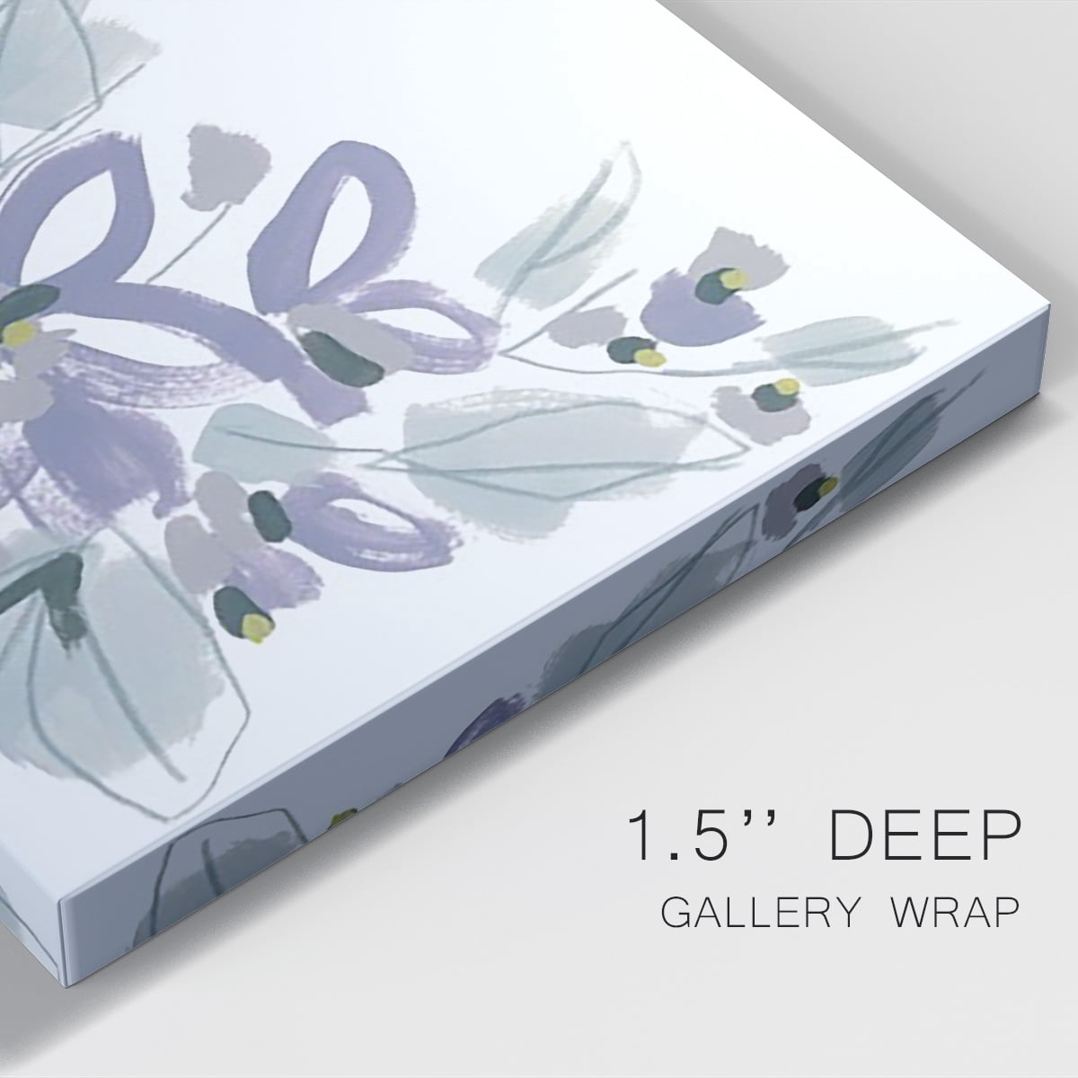 Periwinkle Patch I Premium Gallery Wrapped Canvas - Ready to Hang