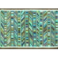 thumbnail image 1 of Ahgly Company Indoor Rectangle Abstract Turquoise Blue Contemporary Area Rugs, 8' x 10', 1 of 4