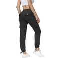 thumbnail image 3 of DYMADE Women Solid Color Pocket Drawstring Cargo Cropped Pants, 3 of 4