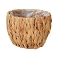 thumbnail image 2 of SouMaox Woven Rattan Flower Basket, Handcrafted Texture, Versatile Storage Container, Decorative Indoor Planter for Home Balcony, 2 of 8