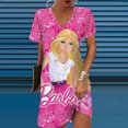 thumbnail image 3 of Vestido ajustado, vestido sexy para mujer, escote en V, estampado de princesa Barbie, moda coreana Y2k, vestidos elegantes para mujer para fiesta 2024, 3 of 5