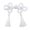 White, variant on Chinese Traditional Button Sewing Crafted Frog Buttons Sew On for Handcraft Cheongsam Embellishment