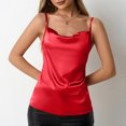 thumbnail image 3 of Jalioing Women's Camisoles Spaghetti Strap Sleeveless Satin Shirts Dressy Fashion Summer Silk Tank Tops Outfits, 3 of 7