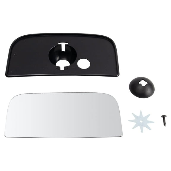 TRQ Exterior Tow Mirror Lower Glass LH Driver Side for Chevy GMC Truck SUV MGA04236 Fits select: 2007-2019 CHEVROLET SILVERADO, 2007-2014 CHEVROLET TAHOE