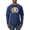 Navy, variant on Beagle Dog Animal Lover Mens Long Sleeve Shirt