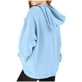 thumbnail image 6 of Byoo Big Girls Casual Hoodie Solid Color Hooded Sweatshirt Kids Unisex Pullover Top, 6 of 6
