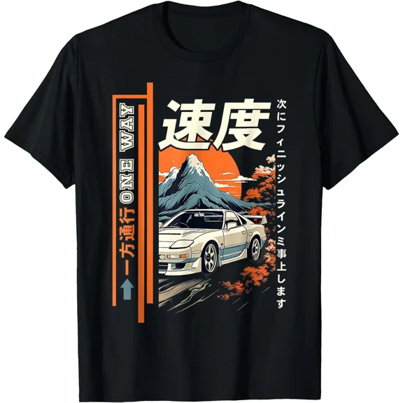 Retro Vintage Japanese JDM Ride Legendary Race Car Graphic Fan Unisex T-Shirt up to Size 5XL