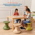 thumbnail image 3 of ECR4Kids Twist Active Wobble Stool, 14in Seat Height, Classroom Furniture, Sand, 3 of 9