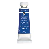 Grumbacher Finest Watercolor Paint, Prussian Blue, 14 ml/0.47 oz. Tube
