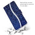 thumbnail image 7 of Leather For Apple iPhone 15 Plus Case 6.7",Glitter Sparkly Bling Flip Wallet Leather Case With Card Holder Shockproof Kickstand Protective Phone Cases Cover,Blue,For iPhone 15 Plus, 7 of 7