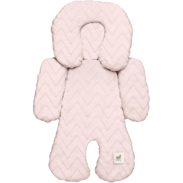 Nap Baby Cojín Posicionador para el Porta Bebé ó Cojin Anti Reflujo para Silla, Carreola ó Autoasiento. Soporte de Cabeza y Cuello Tipo Almohada para , Protector y Reductor - Zig Zag Rosa