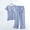 Light Blue, variant on Maternity Pajamas Outfit Set Short Sleeve V-Neck Top and Long Pants for Pregnant Women Casual Maternity Outfits