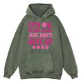 thumbnail image 2 of Sudadera con capucha retro desgastada It's Ok To Not Be Ok Just Don't Give Up para hombre, sudadera holgada, 100 % algodón, sudadera cálida para otoño, 2 of 4