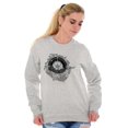 thumbnail image 5 of Whale Compass Free Spirit Animal Women Crewneck Sweatshirt Brisco Brands S, 5 of 6
