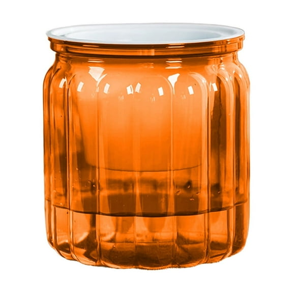 4.5 Inch Plastic Pots for Indoor Plants, African Violet Pots with Wick Rope, Flowers, Succulents, Herb, House Plants Orange